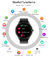 Q21 μοντέρνο έξυπνο ρολόι γυναικών γύρω από την οθόνη Smartwatch για το όργανο ελέγχου ποσοστού καρδιών κοριτσιών συμβατό για αρρενωπό και IOS